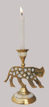 Brass Table Tiger Candle Stand 0.3Kg